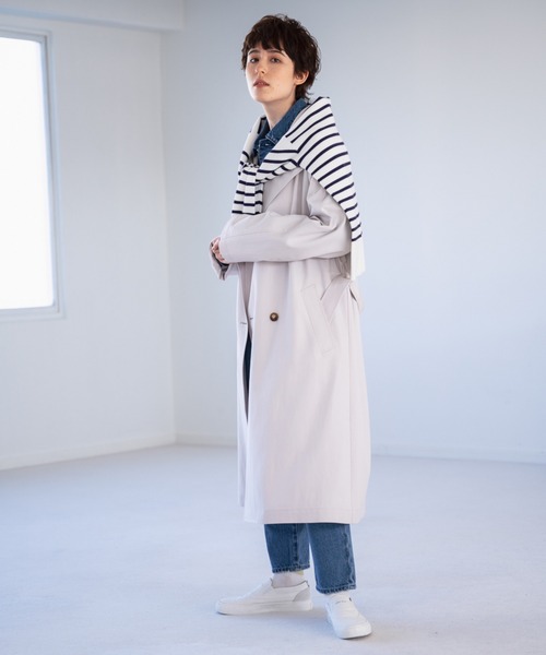 niko and（ニコアンド）の「EcoVero(エコヴェロ)トレンチコート