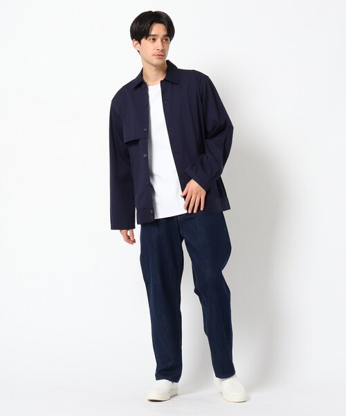 THE SHOP TK （ザ ショップ ティーケー ）の「◆【撥水】ショートトレンチブルゾン（ブルゾン・メンズ・ベージュ/ネイビー・02/03/04）」の8枚目の写真