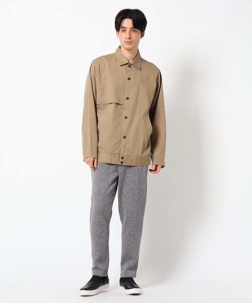 THE SHOP TK （ザ ショップ ティーケー ）の「◆【撥水】ショートトレンチブルゾン（ブルゾン・メンズ・ベージュ/ネイビー・02/03/04）」の7枚目の写真