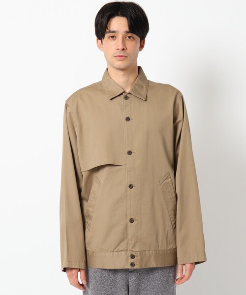 THE SHOP TK （ザ ショップ ティーケー ）の「◆【撥水】ショートトレンチブルゾン（ブルゾン・メンズ・ベージュ/ネイビー・02/03/04）」の6枚目の写真