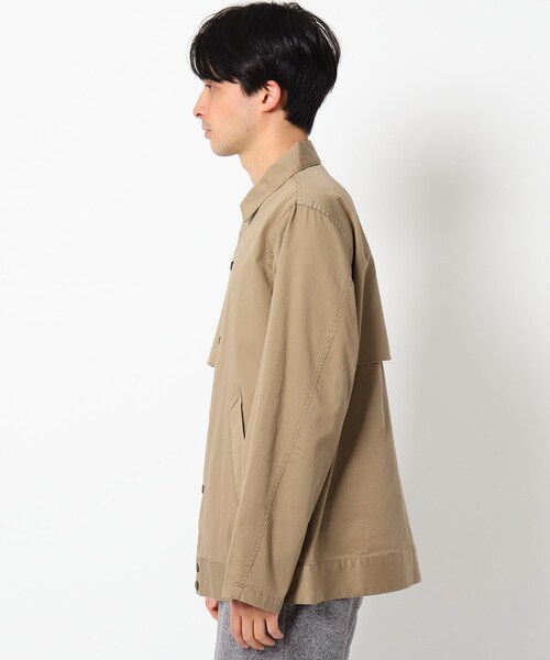 THE SHOP TK （ザ ショップ ティーケー ）の「◆【撥水】ショートトレンチブルゾン（ブルゾン・メンズ・ベージュ/ネイビー・02/03/04）」の3枚目の写真