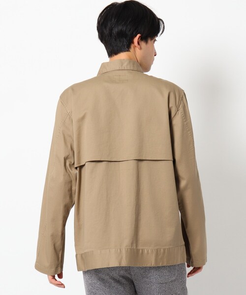 THE SHOP TK （ザ ショップ ティーケー ）の「◆【撥水】ショートトレンチブルゾン（ブルゾン・メンズ・ベージュ/ネイビー・02/03/04）」の10枚目の写真