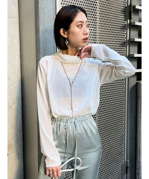 EMODA（エモダ）の「ハイネックシアートップス（Tシャツ