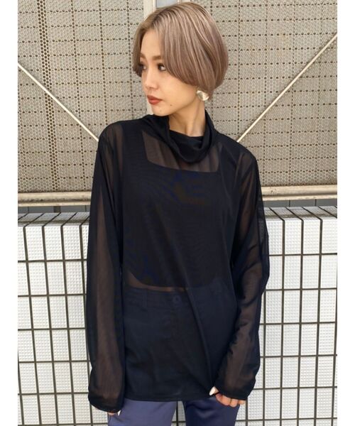 EMODA（エモダ）の「ハイネックシアートップス（Tシャツ