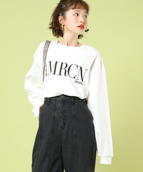 Americana Freak S Store アメリカーナ 別注americana Logo T 別注アメリカーナロゴtシャツ Tシャツ カットソー Freak S Store フリークスストア のファッション通販 Zozotown