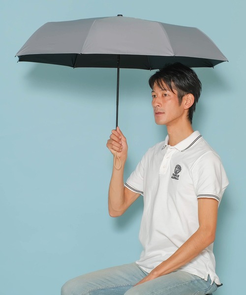 VitaFelice(ヴィータフェリーチェ)の「晴雨兼用 UVカット 折りたたみ日傘 遮光率100%・UV遮蔽率99.9%以上(折りたたみ傘・レディース・ピンク/グレー/ネイビー/オリーブ/ブラック/ブルー/ライム/サンドベージュ/ミント・FREE)」の12枚目の写真