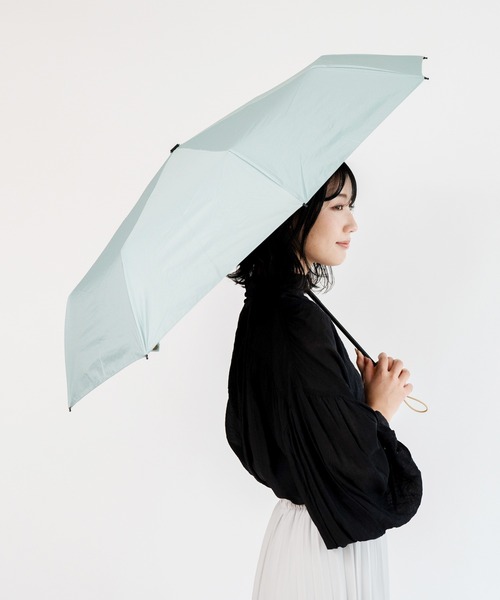 VitaFelice(ヴィータフェリーチェ)の「晴雨兼用 UVカット 折りたたみ日傘 遮光率100%・UV遮蔽率99.9%以上(折りたたみ傘・レディース・ピンク/グレー/ネイビー/オリーブ/ブラック/ブルー/ライム/サンドベージュ/ミント・FREE)」の17枚目の写真