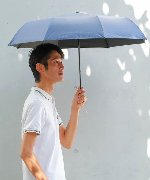 VitaFelice(ヴィータフェリーチェ)の「晴雨兼用 UVカット 折りたたみ日傘 遮光率100%・UV遮蔽率99.9%以上(折りたたみ傘・レディース・ピンク/グレー/ネイビー/オリーブ/ブラック/ブルー/ライム/サンドベージュ/ミント・FREE)」の11枚目の写真