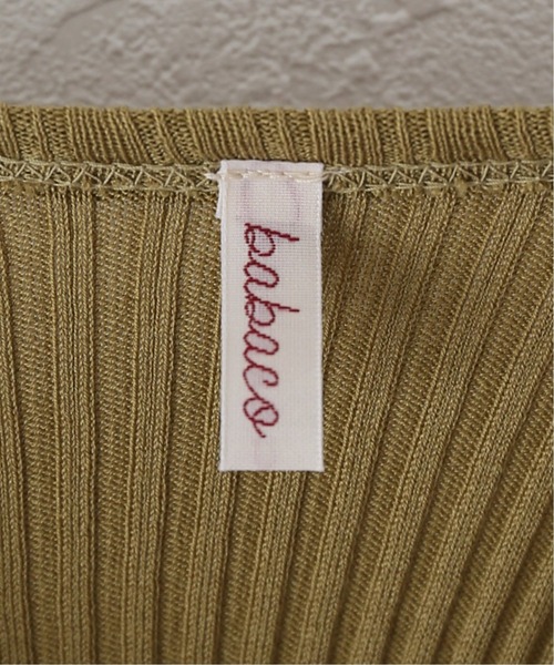 新品 babaco ババコ“FINE COTTON”リブキャミドレス babaco（ババコ）の「【babaco】Finecottonリブキャミソール