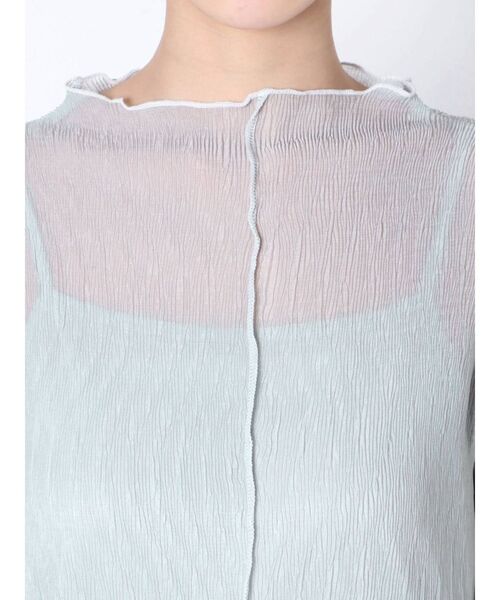 dazzlin（ダズリン）の「楊柳シフォンプルオーバー（Tシャツ/カットソー・レディース・オフホワイト/ブラック/ミント/ベージュ・FREE）」の19枚目の写真