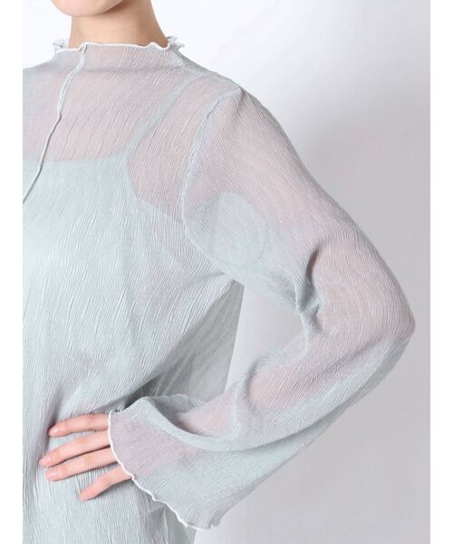 dazzlin（ダズリン）の「楊柳シフォンプルオーバー（Tシャツ/カットソー・レディース・オフホワイト/ブラック/ミント/ベージュ・FREE）」の20枚目の写真