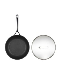 Le Creuset（ルクルーゼ）の「【販売終了品】【特別セット】TNS ディープ・フライパン 24cm NC & ガラスフタ　セット（キッチンツール・メンズ）」