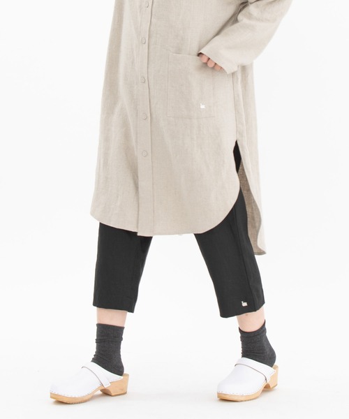 chanvre nop de nod(シャンブルノップドゥノッド)の「chanvre8分丈サルエルパンツ(その他パンツ・レディース・ブラック/ブルー/ダークブルー/キナリ・9)」の3枚目の写真