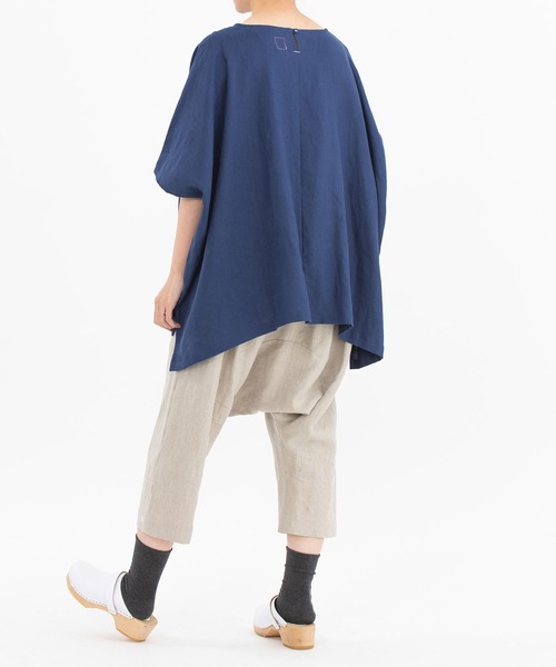 chanvre nop de nod(シャンブルノップドゥノッド)の「chanvre8分丈サルエルパンツ(その他パンツ・レディース・ブラック/ブルー/ダークブルー/キナリ・9)」の9枚目の写真