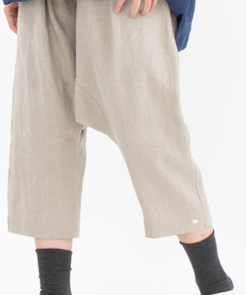 chanvre nop de nod(シャンブルノップドゥノッド)の「chanvre8分丈サルエルパンツ(その他パンツ・レディース・ブラック/ブルー/ダークブルー/キナリ・9)」の17枚目の写真