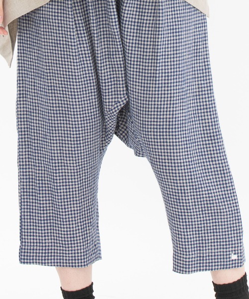 chanvre nop de nod(シャンブルノップドゥノッド)の「chanvre8分丈サルエルパンツ(その他パンツ・レディース・ブラック/ブルー/ダークブルー/キナリ・9)」の14枚目の写真