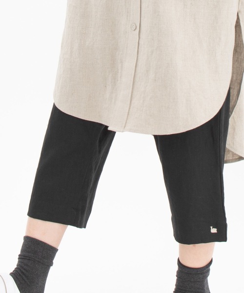 chanvre nop de nod(シャンブルノップドゥノッド)の「chanvre8分丈サルエルパンツ(その他パンツ・レディース・ブラック/ブルー/ダークブルー/キナリ・9)」の7枚目の写真