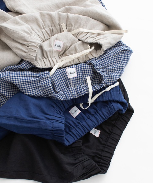 chanvre nop de nod(シャンブルノップドゥノッド)の「chanvre8分丈サルエルパンツ(その他パンツ・レディース・ブラック/ブルー/ダークブルー/キナリ・9)」の11枚目の写真