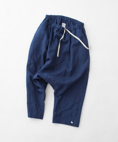 chanvre nop de nod(シャンブルノップドゥノッド)の「chanvre8分丈サルエルパンツ(その他パンツ・レディース・ブラック/ブルー/ダークブルー/キナリ・9)」の18枚目の写真