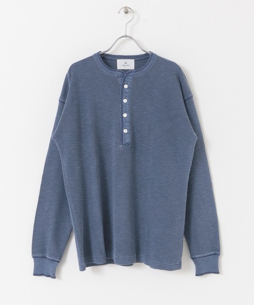 URBAN RESEARCH Sonny Label(アーバンリサーチサニーレーベル)の「ピグメントワッフルヘンリーロングスリーブTシャツ(Tシャツ/カットソー・メンズ・ネイビー/ベージュ/オフホワイト・MEDIUM/LARGE)」の14枚目の写真