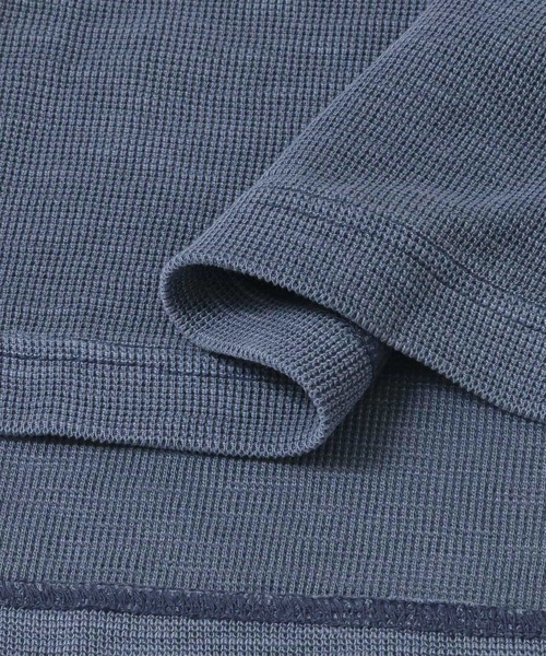 URBAN RESEARCH Sonny Label(アーバンリサーチサニーレーベル)の「ピグメントワッフルヘンリーロングスリーブTシャツ(Tシャツ/カットソー・メンズ・ネイビー/ベージュ/オフホワイト・MEDIUM/LARGE)」の22枚目の写真