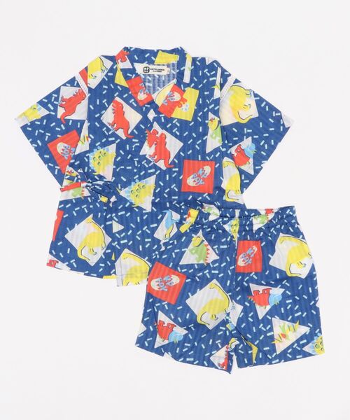 KP DECO(ケーピーデコ)の「サメ柄・恐竜柄 甚平(80-90cm)(浴衣・キッズ・ブルー系その他/ブルー・90cm)」の3枚目の写真