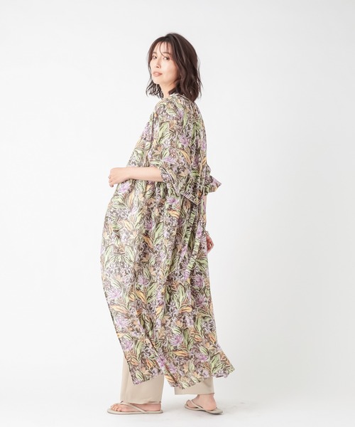 RIVE DROITE（リヴドロワ）の「ワイルドガーデン2WAYカシュクールワンピース（ワンピース・レディース・ピンク/グリーン・FREE）」の18枚目の写真