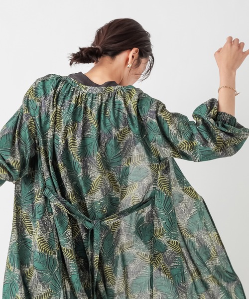 RIVE DROITE（リヴドロワ）の「ワイルドガーデン2WAYカシュクールワンピース（ワンピース・レディース・ピンク/グリーン・FREE）」の4枚目の写真