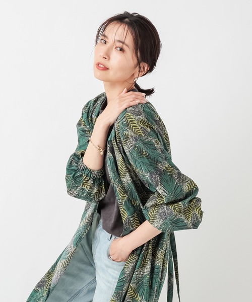 RIVE DROITE（リヴドロワ）の「ワイルドガーデン2WAYカシュクールワンピース（ワンピース・レディース・ピンク/グリーン・FREE）」の17枚目の写真