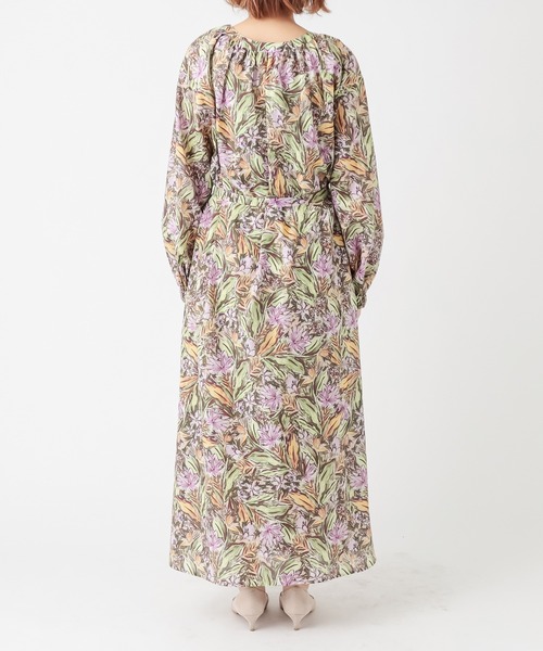 RIVE DROITE（リヴドロワ）の「ワイルドガーデン2WAYカシュクールワンピース（ワンピース・レディース・ピンク/グリーン・FREE）」の10枚目の写真