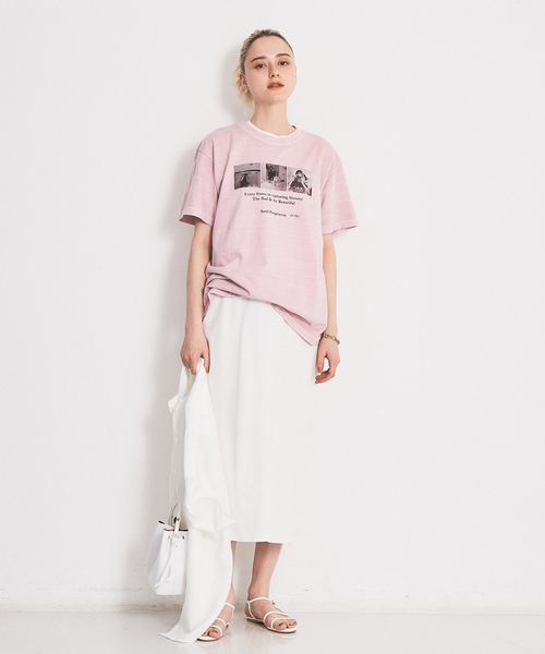 GOOD ROCK SPEED（グッドロックスピード）の「【WEB限定】【GOOD ROCK SPEED】別注フォトTシャツ（Tシャツ/カットソー・レディース・ピンク・フリー）」の3枚目の写真