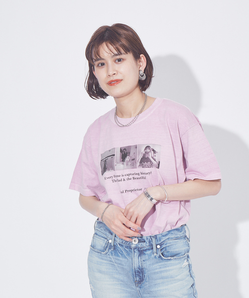 GOOD ROCK SPEED（グッドロックスピード）の「【WEB限定】【GOOD ROCK SPEED】別注フォトTシャツ（Tシャツ/カットソー・レディース・ピンク・フリー）」の10枚目の写真