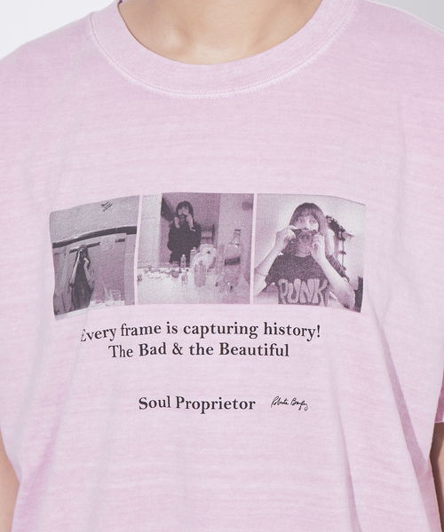 GOOD ROCK SPEED（グッドロックスピード）の「【WEB限定】【GOOD ROCK SPEED】別注フォトTシャツ（Tシャツ/カットソー・レディース・ピンク・フリー）」の5枚目の写真