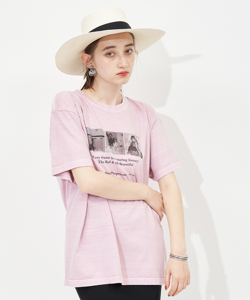 GOOD ROCK SPEED（グッドロックスピード）の「【WEB限定】【GOOD ROCK SPEED】別注フォトTシャツ（Tシャツ/カットソー・レディース・ピンク・フリー）」の14枚目の写真