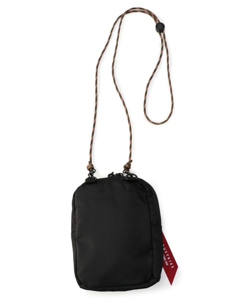 Alpha Industries（アルファインダストリーズ）の「【ユニセックス】コーデュラ ポケットサコッシュ ポーチ（ショルダーバッグ・メンズ・ブラック/グリーン/マルチ/グレー・FREE）」の6枚目の写真