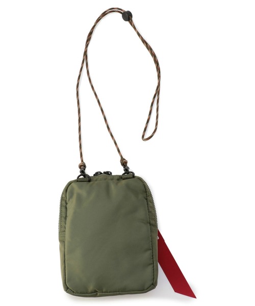 Alpha Industries（アルファインダストリーズ）の「【ユニセックス】コーデュラ ポケットサコッシュ ポーチ（ショルダーバッグ・メンズ・ブラック/グリーン/マルチ/グレー・FREE）」の12枚目の写真