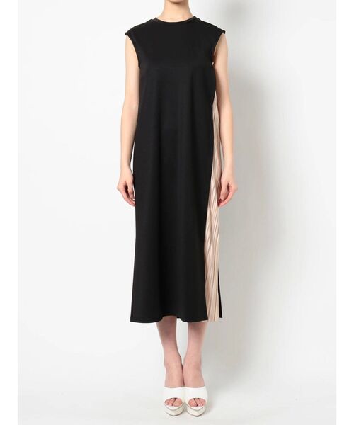 RESEXXY（リゼクシー）の「プリーツレイヤードワンピース（ワンピース・レディース・ブラック/ベージュ/オレンジ・FREE）」の6枚目の写真