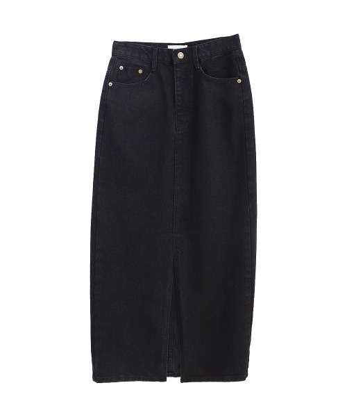 ISOOK(アイスー)の「Black denim pencil skirt / ブラックデニムペンシルスカート (mi select)(デニムスカート・レディース・ブラック・S/M)」の7枚目の写真