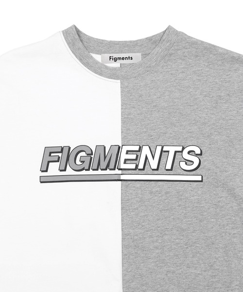 Figments（フィグメンツ）の「再構築ロゴT（Tシャツ/カットソー・レディース・グレー/サックスブルー・SMALL/MEDIUM）」の17枚目の写真