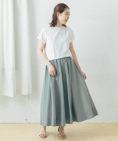 URBAN RESEARCH ROSSO（アーバンリサーチロッソ）の「【一部WEB限定カラー】ウルティマコットンTシャツ（Tシャツ/カットソー・レディース・ネイビー/オフホワイト/モカ/ライトベージュ・FREE）」の11枚目の写真