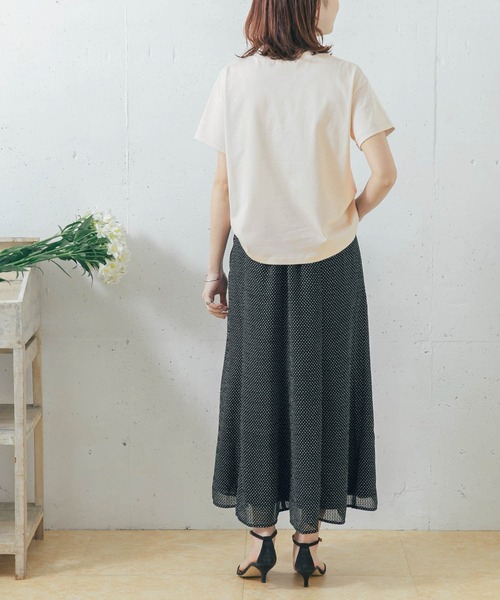 URBAN RESEARCH ROSSO（アーバンリサーチロッソ）の「【一部WEB限定カラー】ウルティマコットンTシャツ（Tシャツ/カットソー・レディース・ネイビー/オフホワイト/モカ/ライトベージュ・FREE）」の17枚目の写真