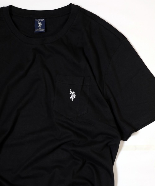 U.S. POLO ASSN.(ユーエスポロアッスン)の「U.S. POLO ASSN./ビッグシルエット ワンポイント刺繍 ポケットクルーネック 半袖Tシャツ 3902(Tシャツ/カットソー・メンズ・ホワイト/グレー/ネイビー/ブラック・SMALL/X-LARGE/LARGE/MEDIUM)」の3枚目の写真