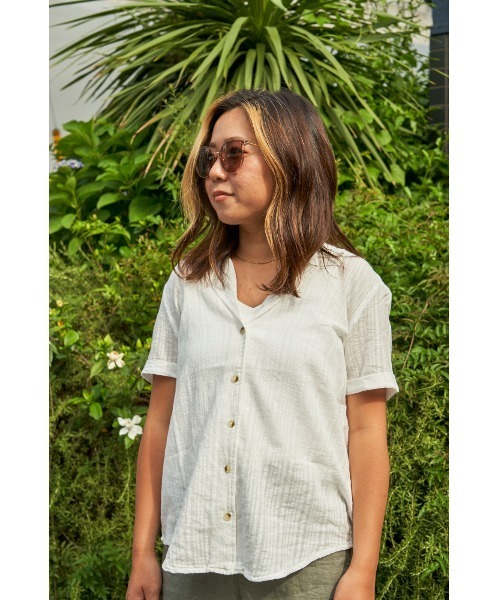rhythm(リズム)の「【rhythm】NOUMEA SHIRT WHT(シャツ/ブラウス・レディース・ホワイト・SMALL/X-SMALL)」の5枚目の写真
