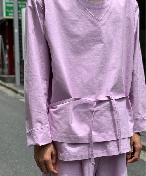 Toironier（トワロニエ）の「Toironier/トワロニエ/Lounge Vest/ラウンジベスト（ベスト・メンズ・ライトグリーン/ホワイト/ブラック/マスタード/ラベンダー・FREE）」の17枚目の写真