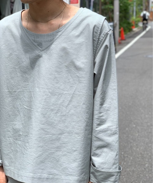 Toironier（トワロニエ）の「Toironier/トワロニエ/Lounge Vest/ラウンジベスト（ベスト・メンズ・ライトグリーン/ホワイト/ブラック/マスタード/ラベンダー・FREE）」の19枚目の写真