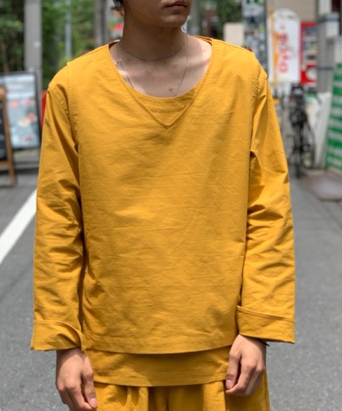 Toironier（トワロニエ）の「Toironier/トワロニエ/Lounge Vest/ラウンジベスト（ベスト・メンズ・ライトグリーン/ホワイト/ブラック/マスタード/ラベンダー・FREE）」の10枚目の写真