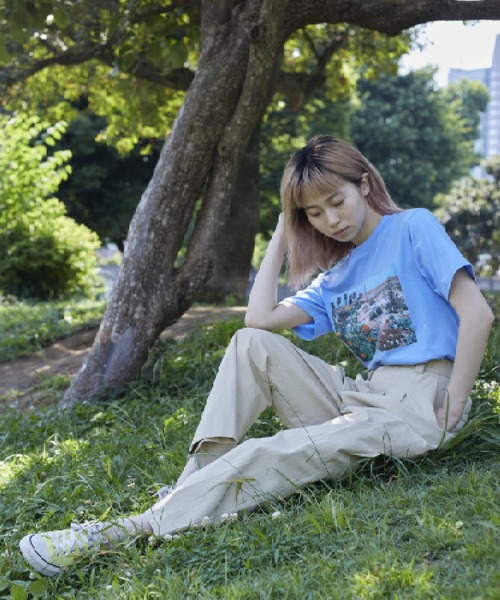 Bonjour Girl（ボンジュールガール）の「Derek Jarman Garden /Garden Tシャツ（Tシャツ/カットソー・レディース・ホワイト/ライトブルー・S/L/M）」の13枚目の写真