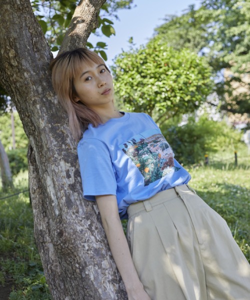 Bonjour Girl（ボンジュールガール）の「Derek Jarman Garden /Garden Tシャツ（Tシャツ/カットソー・レディース・ホワイト/ライトブルー・S/L/M）」の14枚目の写真