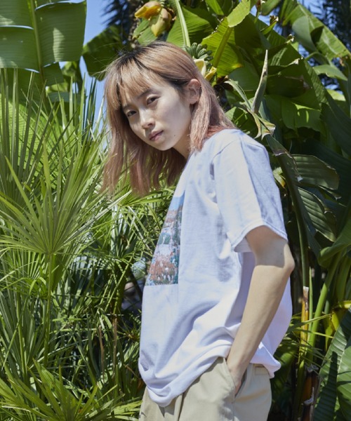 Bonjour Girl（ボンジュールガール）の「Derek Jarman Garden /Garden Tシャツ（Tシャツ/カットソー・レディース・ホワイト/ライトブルー・S/L/M）」の17枚目の写真