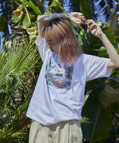 Bonjour Girl（ボンジュールガール）の「Derek Jarman Garden /Garden Tシャツ（Tシャツ/カットソー・レディース・ホワイト/ライトブルー・S/L/M）」の18枚目の写真